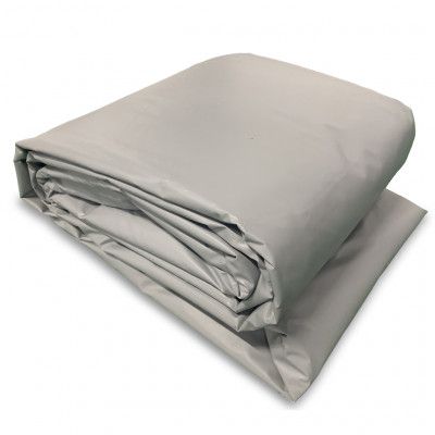 Presenning 120m² - 10x12m | 500 g/m² PVC | Grå