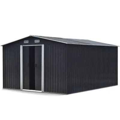 Redskapsbod 12,5m² | Dubbel skjutdörr | Färdig byggsats
