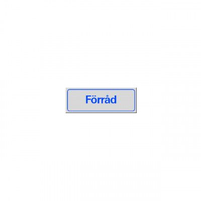 SKYLT FÖRRÅD 38-5550 225X80MM | Beijerbygg Byggmaterial