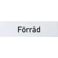SKYLT FÖRRÅD GRAVERAD 38-2411 150X40MM | Beijerbygg Byggmaterial