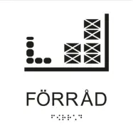 SKYLT UNIGRAPHICS FÖRRÅD TAKTIL VIT 150X150MM | Beijerbygg Byggmaterial