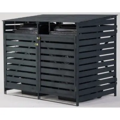 Förråd byggsats  - Mörkgrått trä 148x95,5x122 cm