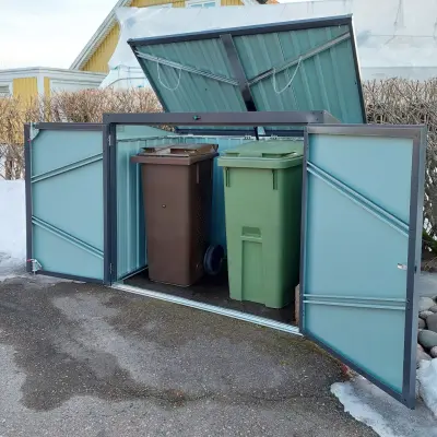 Sopskjul / sopförråd med tak | Antracitgrå