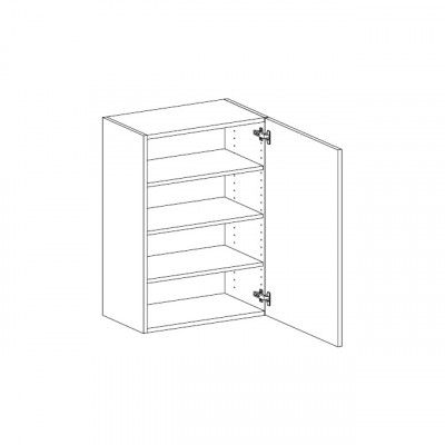 VÄGGSKÅP 50CM 3HYLL. H85CM VÄGGSKÅP EX LUCKA ( L 55 ) | Beijerbygg Byggmaterial