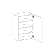 VÄGGSKÅP 80CM 3HYLL. H85CM VÄGGSKÅP EX LUCKA (2X L 44 ) | Beijerbygg Byggmaterial