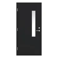 Ytterdörr Kaski Örshult Svart 9 X 20, Vänsterhängd