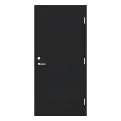 Ytterdörr Kaski - Lagervara Dammhult Svart 9 X 20, Högerhängd