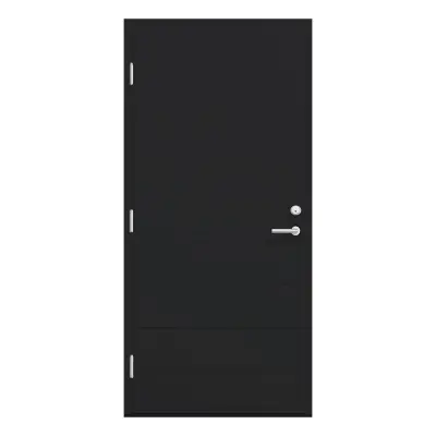 Ytterdörr Kaski - Lagervara Dammhult Svart 9 X 20, Vänsterhängd