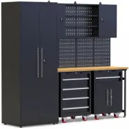 Garageinredning | Komplett förvaringssystem | 4 verktygstavlor