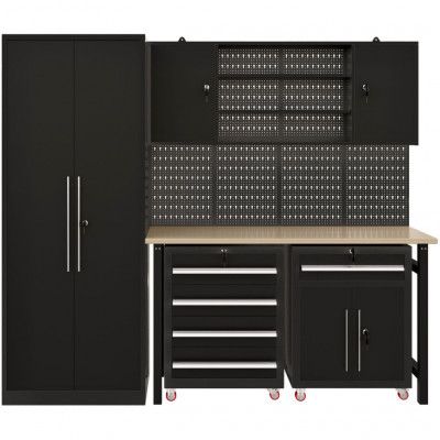 Garageinredning | Komplett förvaringssystem | 4 verktygstavlor