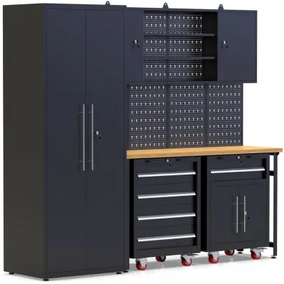 Garageinredning | Komplett förvaringssystem | 4 verktygstavlor