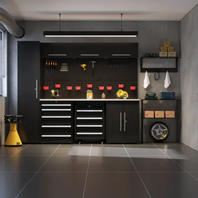 Garageinredning | Komplett förvaringssystem | Extra hög