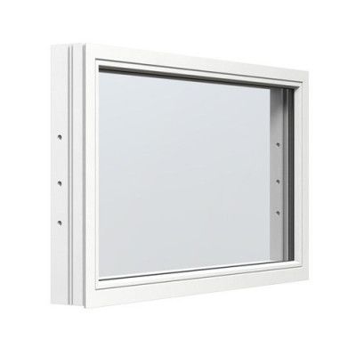 Energi Aluminium Fast Fönster Vit, 10, 9