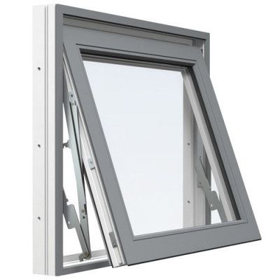 Energi Aluminium Vridfönster Askgrå, 9, 16