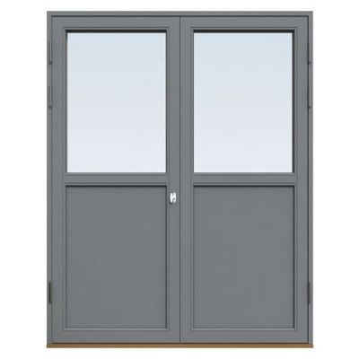 Energi Premium Fönsterdörr, Pardörr Askgrå, 12, 20/12