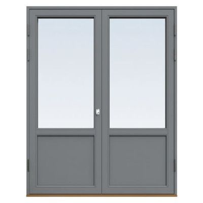 Energi Premium Fönsterdörr, Pardörr Askgrå, 12, 21/16