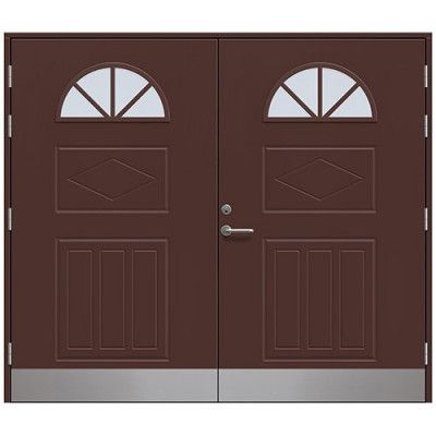 Slagport Falsterbo 2400 X 2000 Mm, Nötbrun, Klarglas