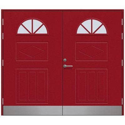 Slagport Falsterbo 2500 X 2000 Mm, Hallonröd, Klarglas