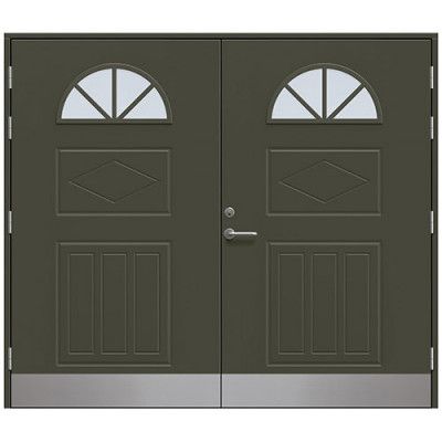 Slagport Falsterbo 2500 X 2100 Mm, Olivgrön, Klarglas