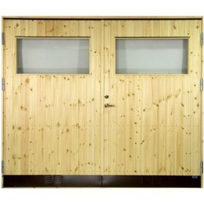 Garageport 10 °C - Med klarglas - 25x21