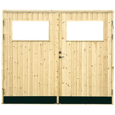GARAGEPORT 10GR RAK PANEL GLAS INKL 2ST DÖRRSPÄRRAR 25X21 | Beijerbygg Byggmaterial