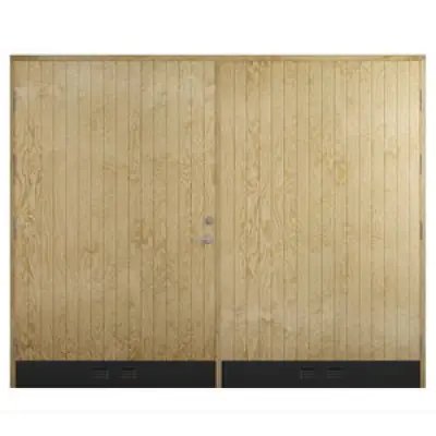 Garageport 18° Rak Panel (vänsterhängd)