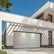 Garageport Takskjutport med motor& fjärrkontroll | 3m bred | Vit