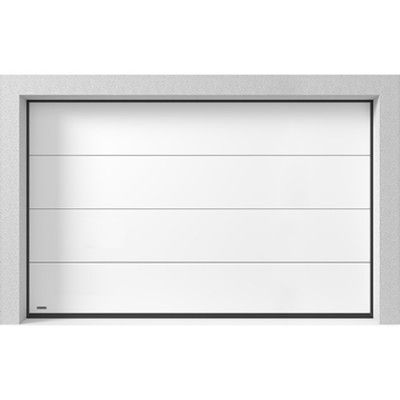 Garageport Takskjutport Modern Slät Vit, 3000x2000