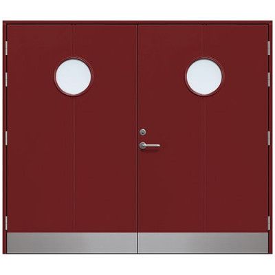 Slagport Lerhamn 2400 X 2100 Mm, Röd, Cotswoldglas