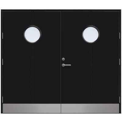 Slagport Lerhamn 2500 X 2000 Mm, Cotswoldglas, Svart