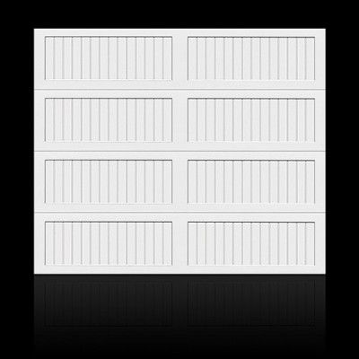 Norgate takskjutport Plus Ram - Vit 240 x 198 med enkelskena, Utan motor