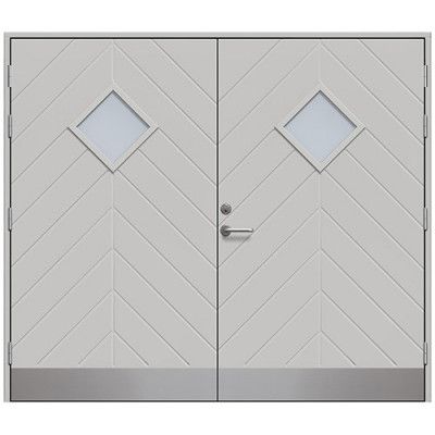 Slagport Saxtorp 2500 X 2000 Mm, Ljusgrå, Klarglas