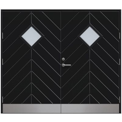 Slagport Saxtorp 2500 X 2100 Mm, Cotswoldglas, Svart