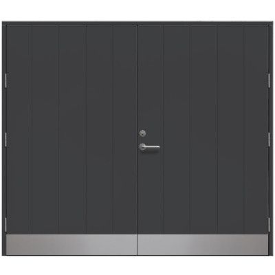 Slagport Lervik 2500 X 2100 Mm, Antracitgrå