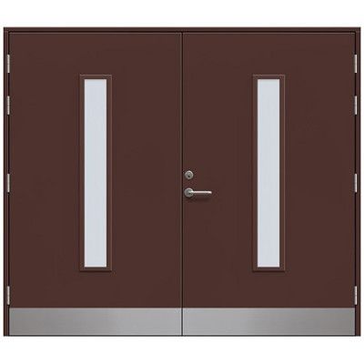 Slagport Stehag 2400 X 2000 Mm, Nötbrun, Cotswoldglas