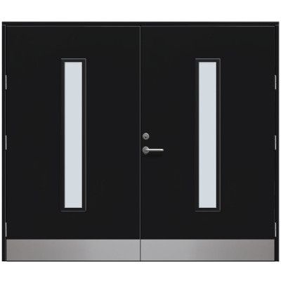 Slagport Stehag 2500 X 2000 Mm, Cotswoldglas, Svart