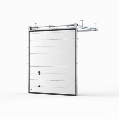 Garageport Takskjutport Modern Panel Svart, 2400x2000