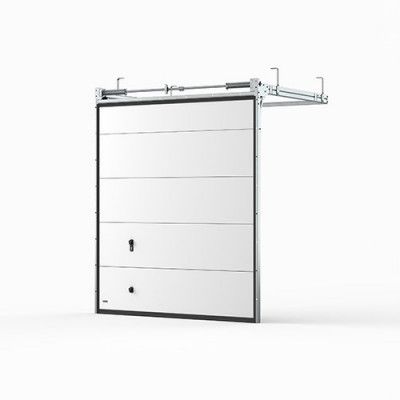 Garageport Takskjutport Modern Slät Vit, 2400x2125
