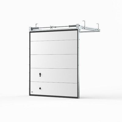 Garageport Takskjutport Modern Randig 2500x2125, Antracitgrå