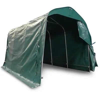 Garagetält 2,4x3,6m | 8.6m² - 500g/m² | PVC - Grön