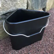 Hink Trican Professional 17 L svart, Trekantig, robust 17 l PP-hink med greppvänligt handtag