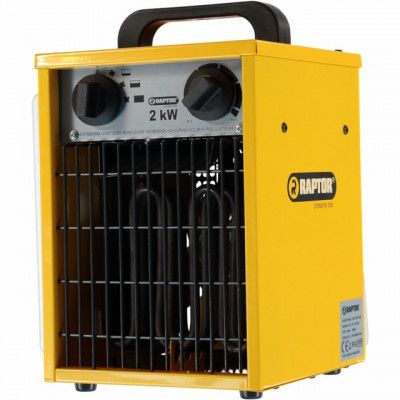 VÄRMEFLÄKT 2KW RAPTOR SVART | Beijerbygg Byggmaterial