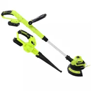 Batteridriven grästrimmer&lövblås 20V | Med batteri och laddare