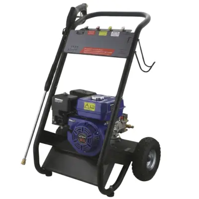Bensindriven högtryckstvätt 150 bar | 6,5 HK, 196 cc, 9 l/min | Aqualis Pro