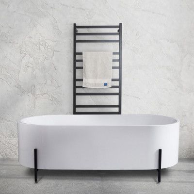 Badkar med ben 170cm | Helgjutet i akryl | Runda kanter