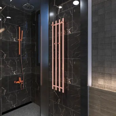 Elektrisk handdukstork 26x120x10cm | Rosé