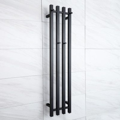 Elektrisk handdukstork 26x120x10cm | RH04B | Svart