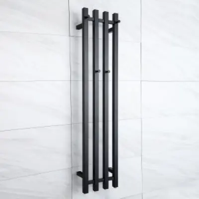 Elektrisk handdukstork 26x120x10cm | RH04B | Svart