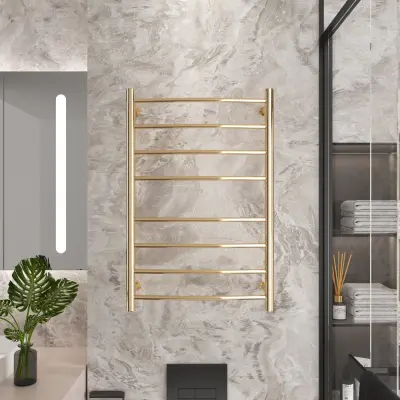 Elektrisk handdukstork 52x78x12,5cm | Guld