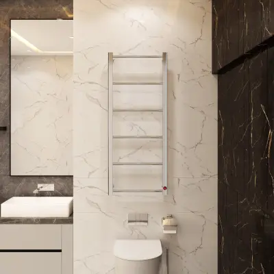 Elektrisk handdukstork 50x120x9cm | Rostfritt stål | OH-002